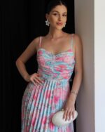 Midi haljina Henrietta - plava - Slika 4