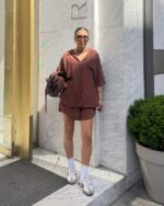 Dvodjelni set Iva  - smeđi - Slika 2