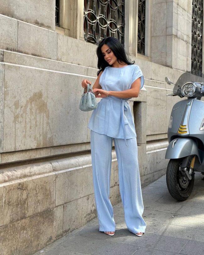 Dvodjelni set Olenna - baby plavi - Slika 2