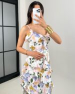 Maxi haljina Emilia - bijela - Slika 3