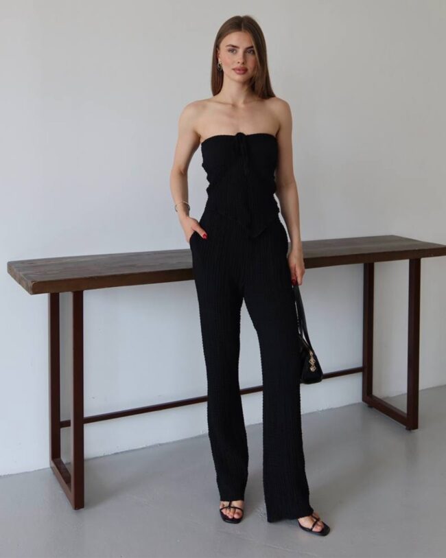 Dvodjelni set Dora - crni - Slika 4