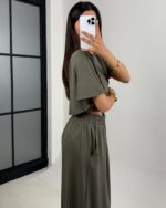 Dvodjelni set Dana - maslinasti - Slika 3