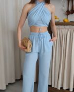 Dvodjelni set Una - baby plavi - Slika 4