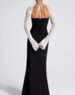 Midi haljina Aria - crna - Slika 3