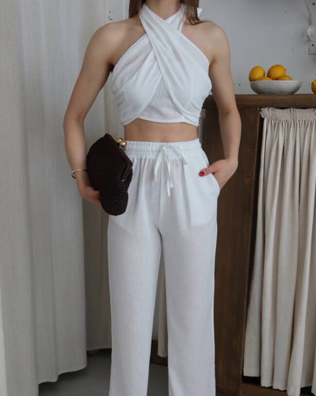 Dvodjelni set Una - bijeli - Slika 6