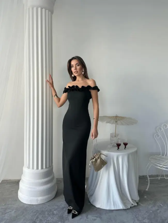 Maxi haljina Amara - crna - Slika 5