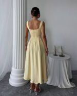 Midi haljina Ayvel - žuta - Slika 4