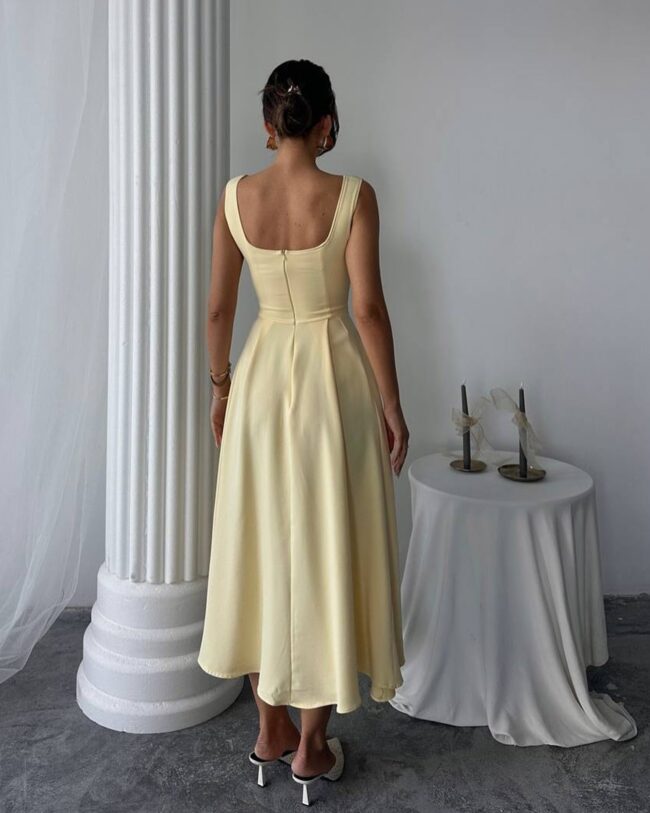 Midi haljina Ayvel - žuta - Slika 4