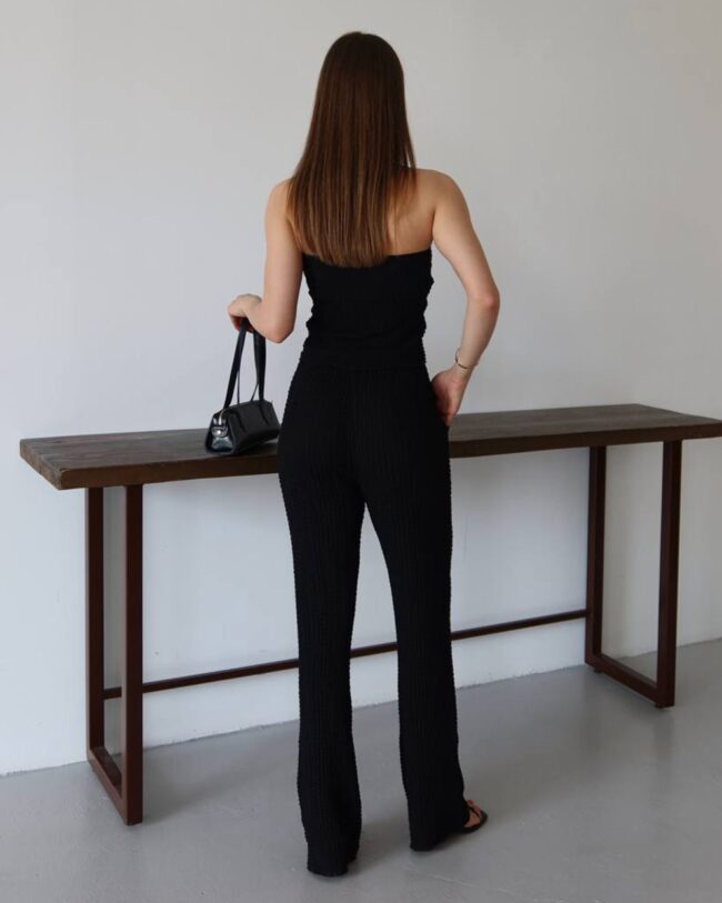 Dvodjelni set Dora - crni - Slika 3