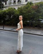 Midi haljina Priscilla - bijela - Slika 7