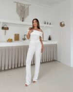 Dvodjelni set Lora - bijeli - Slika 3