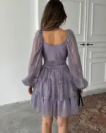 Mini haljina Nolan - ljubičasta - Slika 3