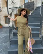 Dvodjelni set Phoebe - zeleni - Slika 3