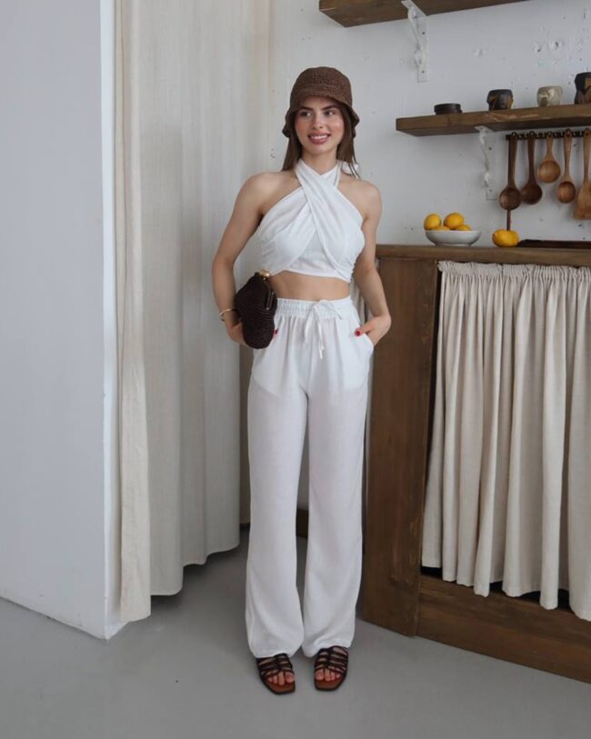 Dvodjelni set Una - bijeli - Slika 4