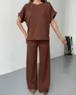 Dvodjelni set Jade - smeđi - Slika 2