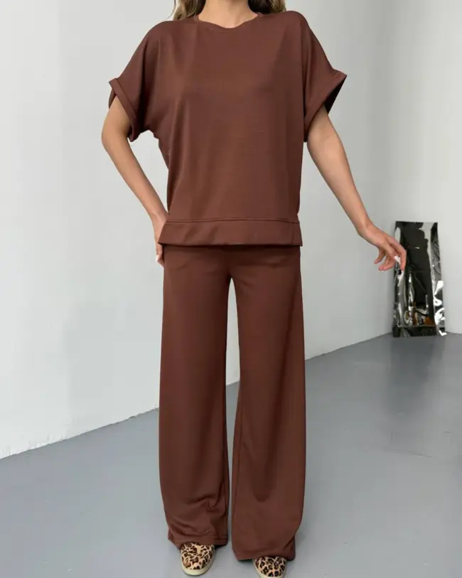 Dvodjelni set Jade - smeđi - Slika 2