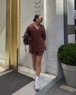 Dvodjelni set Iva  - smeđi - Slika 4