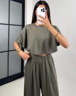 Dvodjelni set Dana - maslinasti - Slika 2