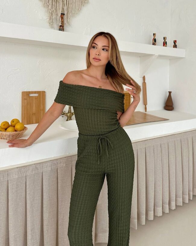 Dvodjelni set Lora - zeleni - Slika 2