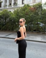 Midi haljina Priscilla - crna - Slika 8