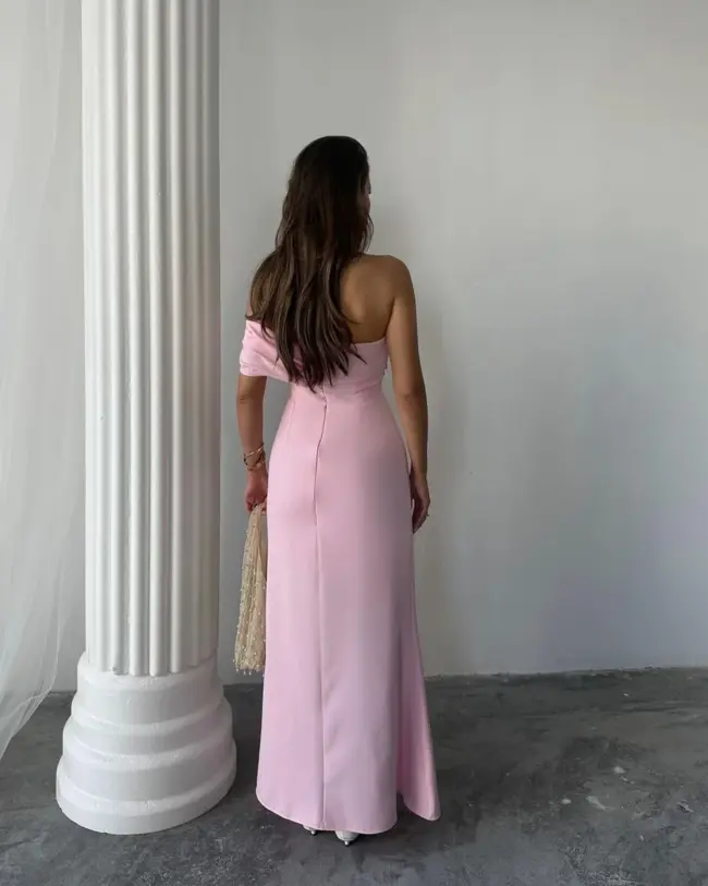 Maxi haljina Aura - roza - Slika 3