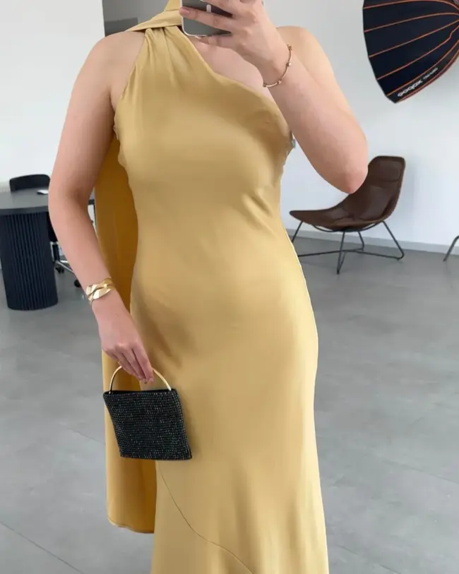 Maxi haljina Indiana - golden - Slika 4