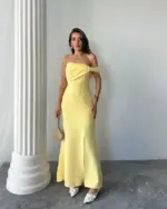 Maxi haljina Aura - žuta - Slika 2