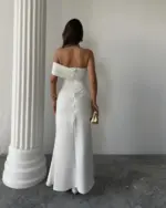 Maxi haljina Aura - bijela - Slika 3