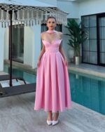 Midi haljina Lunabelle  - roza - Slika 4