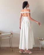 Midi haljina Lunabelle  - bijela - Slika 5