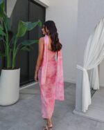 Maxi haljina Vito - roza - Slika 4