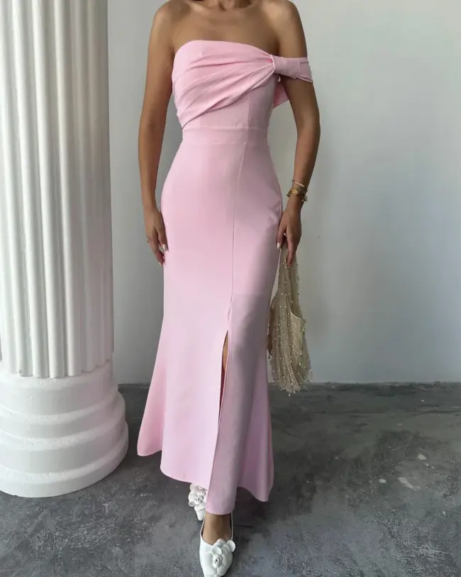 Maxi haljina Aura - roza - Slika 6