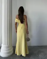Maxi haljina Aura - žuta - Slika 3