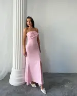 Maxi haljina Aura - roza - Slika 5