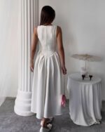 Midi haljina Velora - bijela - Slika 3