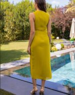 Midi haljina Murray - pistacija - Slika 4