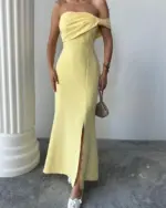 Maxi haljina Aura - žuta - Slika 6