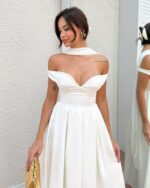 Midi haljina Lunabelle  - bijela - Slika 4