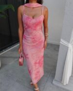 Maxi haljina Vito - roza - Slika 3