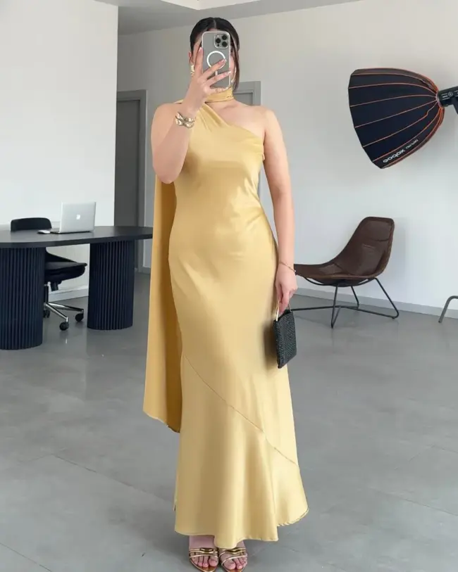 Maxi haljina Indiana - golden - Slika 3