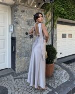 Midi haljina Dimitri - siva - Slika 2