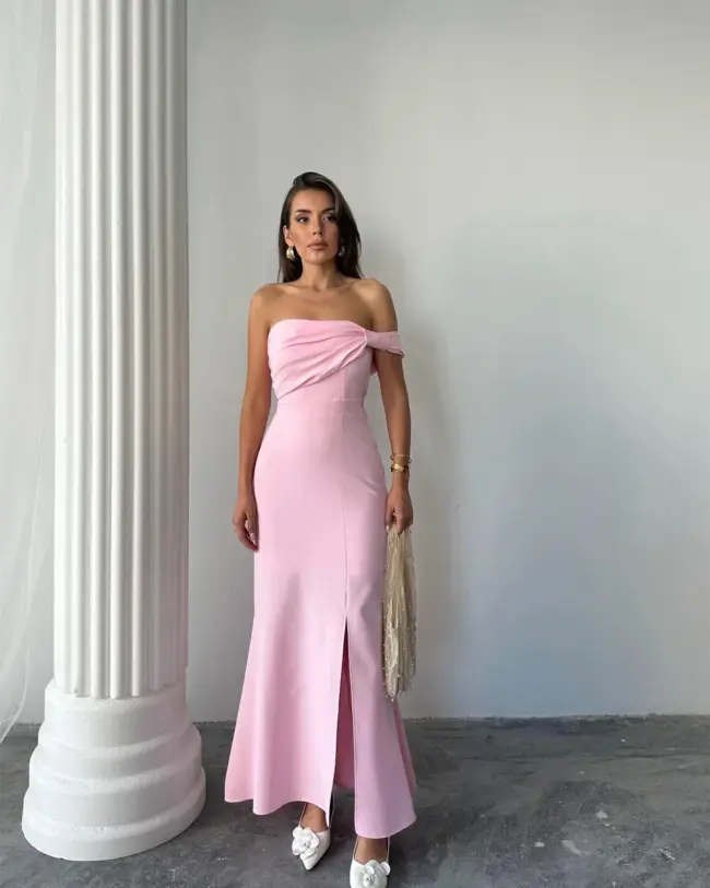 Maxi haljina Aura - roza - Slika 2