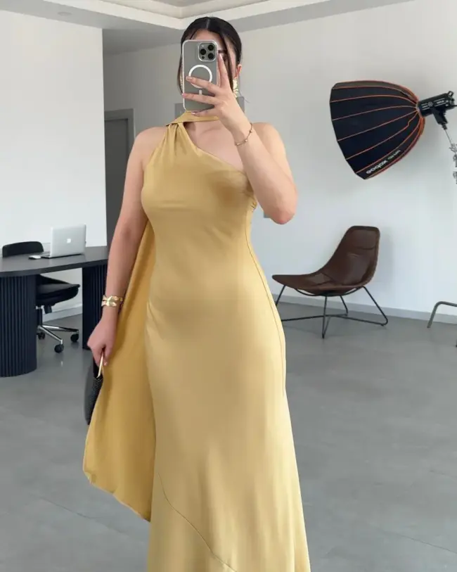 Maxi haljina Indiana - golden - Slika 2